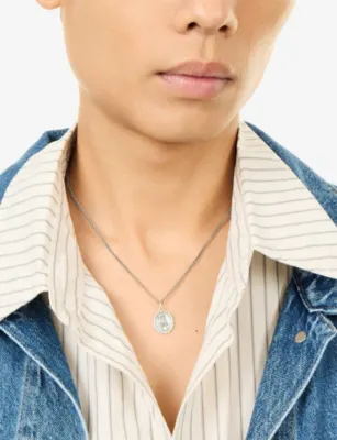 SERGE DENIMES Fortuna 925 Sterling Silver Pendant Necklace detail 2