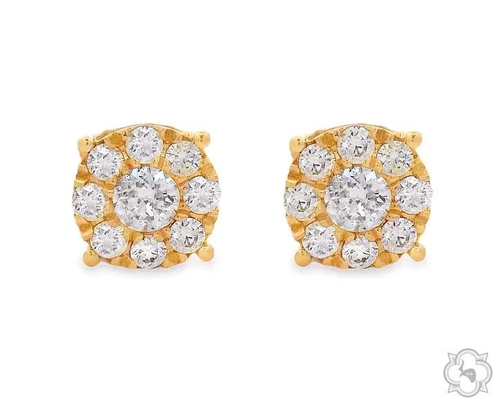 ANNA - CONSCIOUS DIAMONDS 14K Gold Diamond Earrings 64902 in Yellow Gold – Earrings