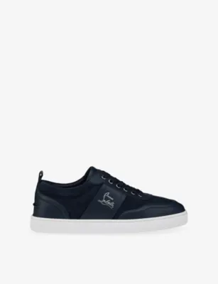 CHRISTIAN LOUBOUTIN Retero Leather Trainers - EUR 43.5 / 9.5 UK MEN in MARINE – Mens | Trainers | Lace up trainers