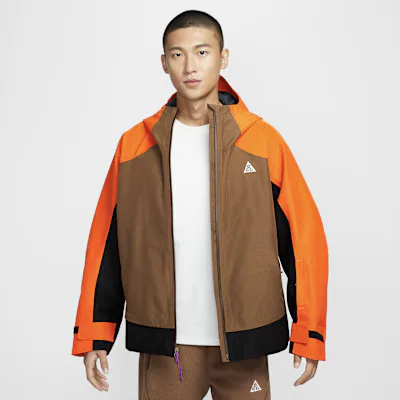 Nike ACG 'Mystery Lights' Snow Jacket - Safety Orange/Mosswood Brown/Black/Black in Safety Orange/Mosswood Brown/Black/Black – Nike men's and unisex