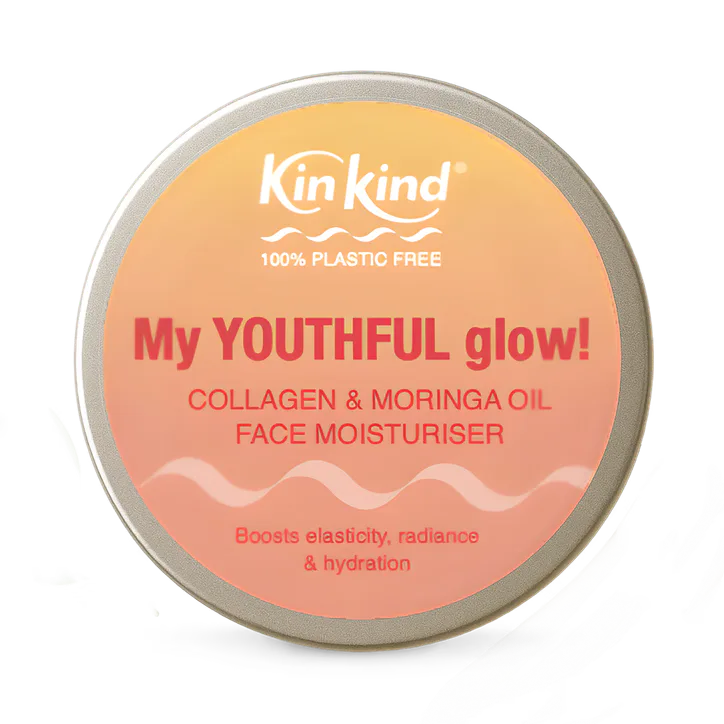 KinKind My YOUTHFUL glow! Collagen & Moringa Oil Face Moisturiser Day Cream. 50ml