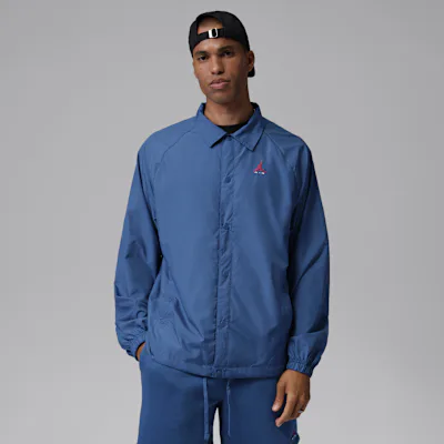 Jordan Brooklyn Men's Coaches Jacket - True Blue/White