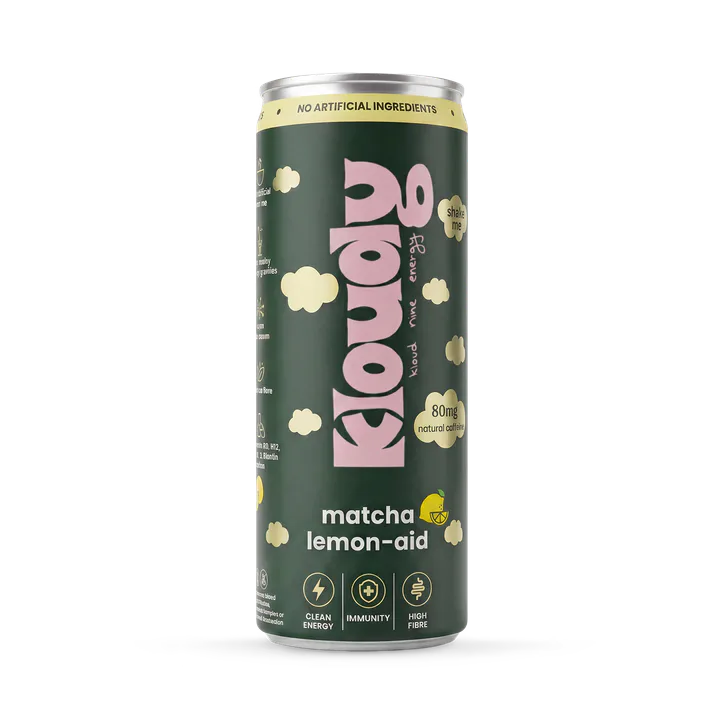 Kloudy Matcha Lemon-Aid Functional Matcha Energy Drink 12 x 250ml detail 2