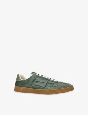 AMIRI Pacific Leather Trainers - EUR 45 / 11 UK MEN in MID GREEN, additional product view 3