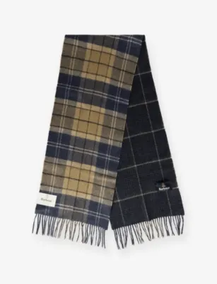 BARBOUR Dramside Reversible Wool Scarf