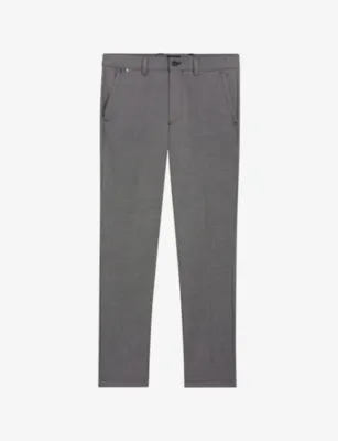 BOSS Tailored Slim-Fit Woven Trousers - 31/32 in BLACK – Mens | Trousers & shorts | Formal
