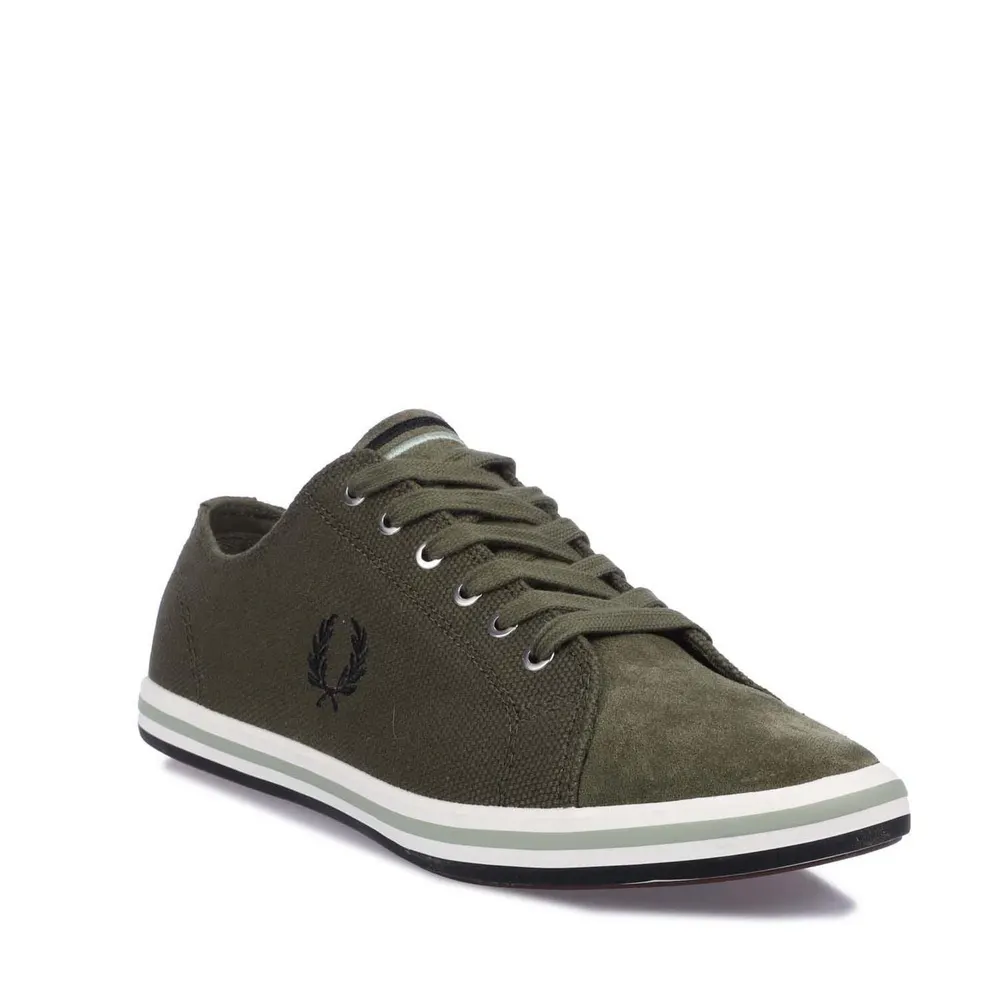 Fred Perry Kingston Canvas/Suede Trainers detail 2