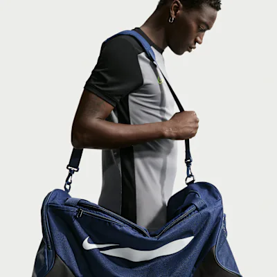 Nike Academy Footba Duffel Bag (Large, 95L) - Midnight Navy/Black/White