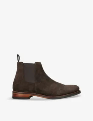 GRENSON Declan suede Chelsea boots - EUR 42 / 8 UK MEN in Dark Brown – Mens | Boots | Chelsea boots