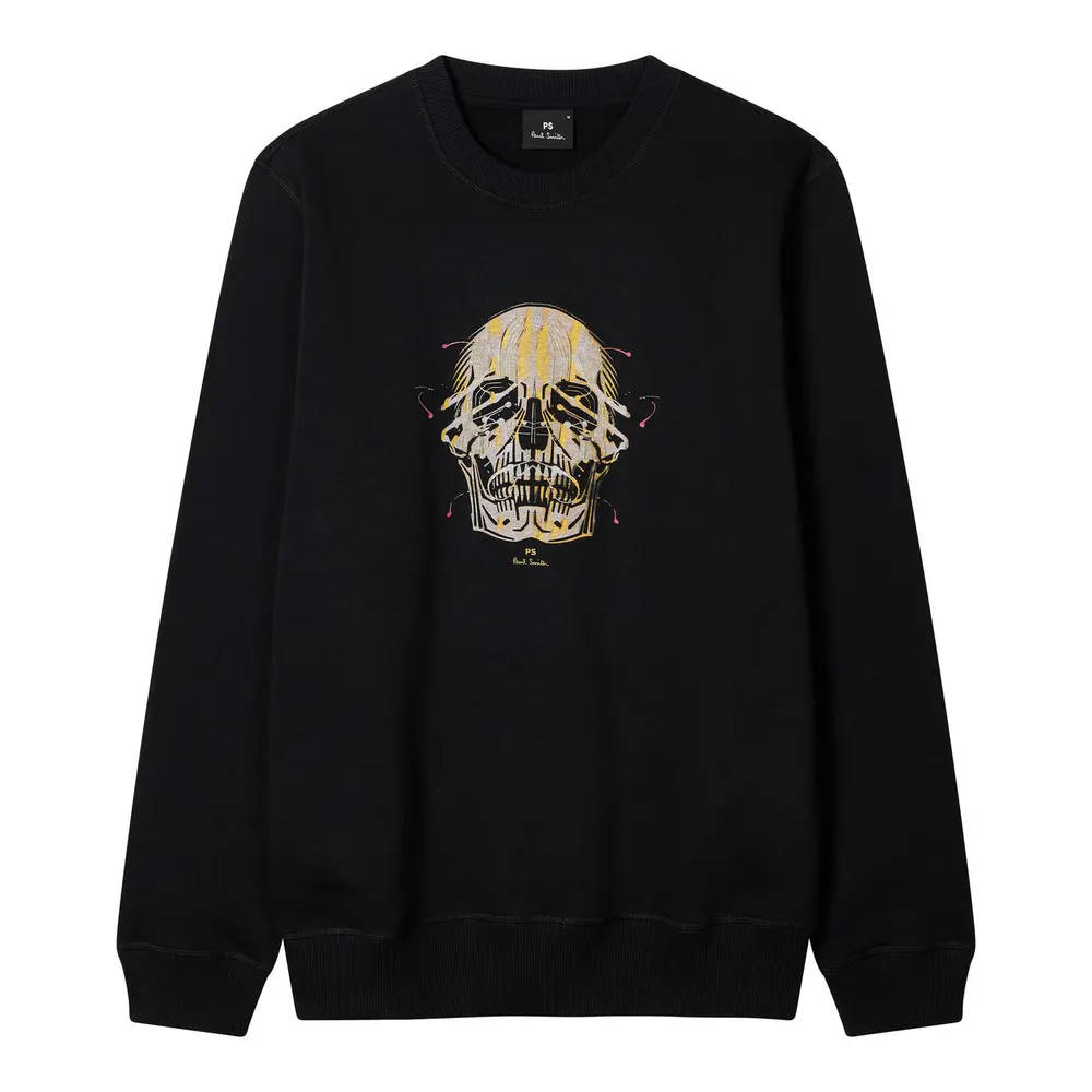 PS Paul Smith Painted Skull Crew Sweatshirt