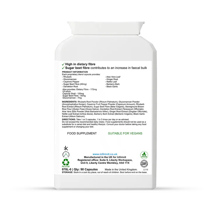 InfiniVit Advanced Colon Cleanser 90 Capsules detail 2