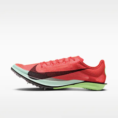 Nike Dragonfly 2 Elite Athletics Distance Spikes - Bright Crimson/Lime Blast/Mint Foam/Cave Purple