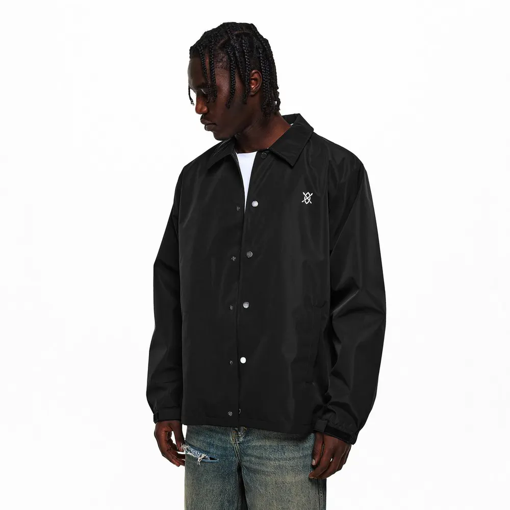 Daily Paper Men's Coach Jacket in Black, additional product view 3