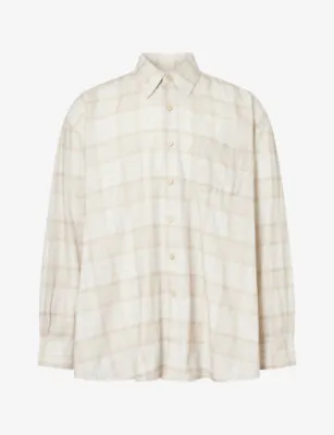 OUR LEGACY Borrowed Checked Cotton Shirt