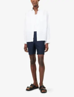 ORLEBAR BROWN Cornell Tailored-Fit Italian Linen Shorts detail 2