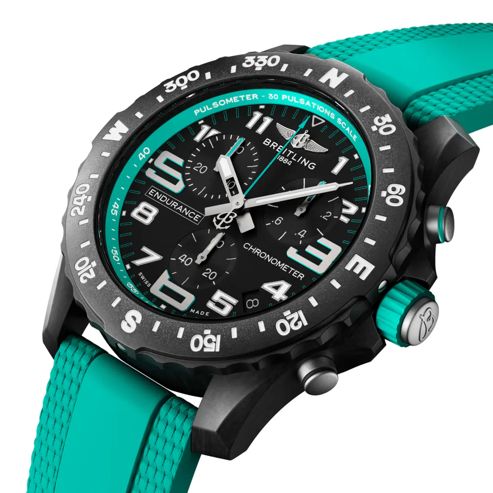 Breitling Endurance Pro 44mm Unisex Watch Turquoise The For Him Group Exclusive in Black, additional product view 2