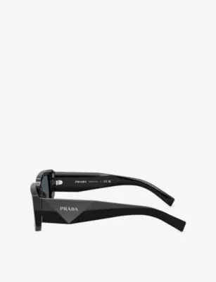 PRADA PR 06YS Rectangle-Frame Acetate Sunglasses detail 3