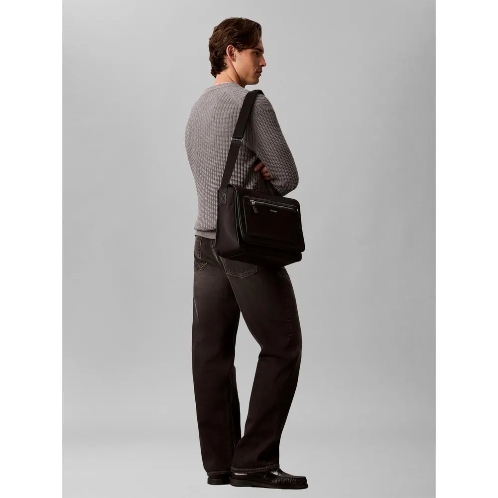 Calvin Klein Men's Raised Messenger Bag detail 2