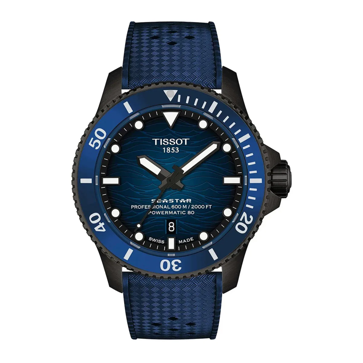 Tissot Seastar 2000 44mm Mens Watch Blue
