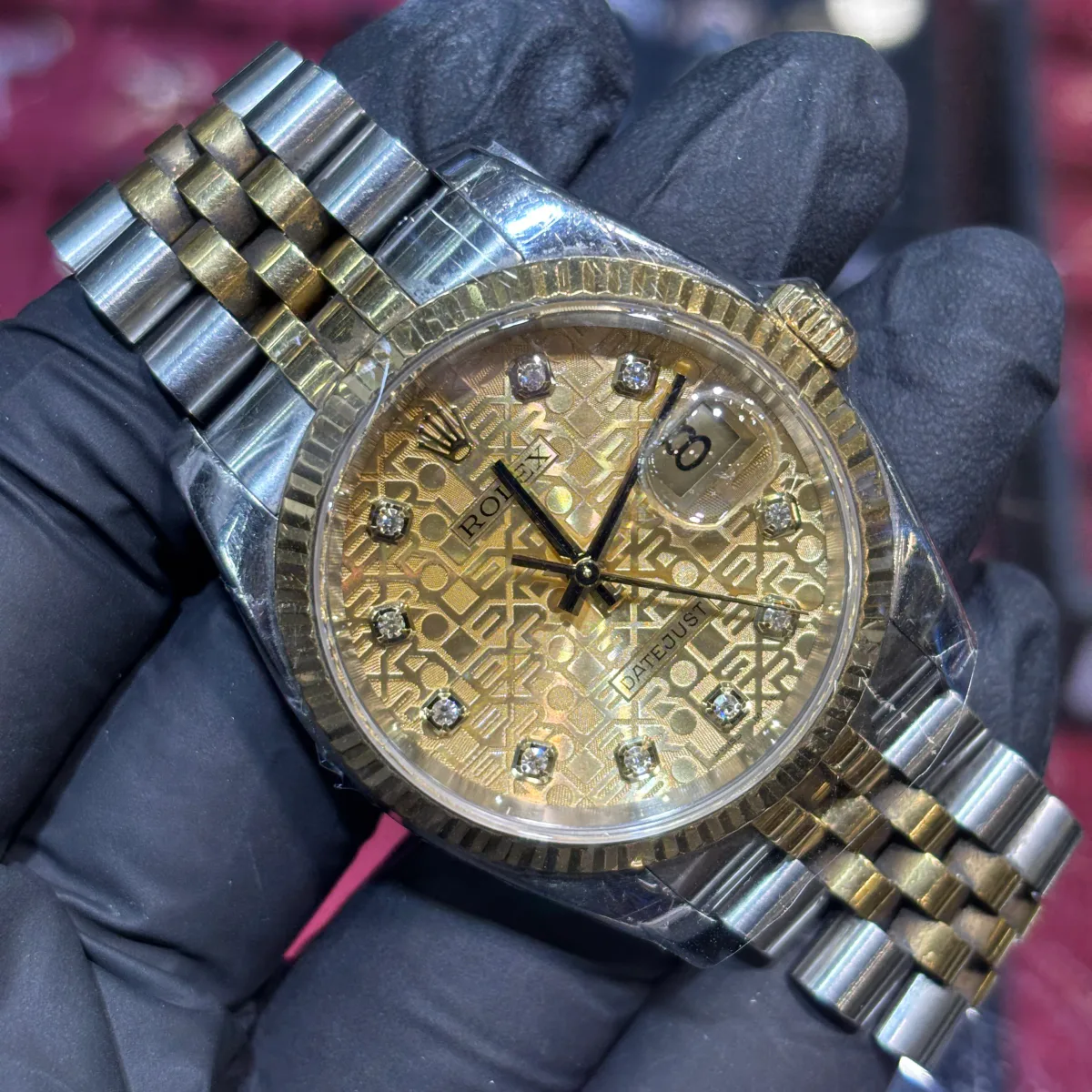 ANKUR - For Him WATCHES Rolex Datejust 36mm | Two Tone Yellow Gold | Champagne Computer Diamond Dial – Watch