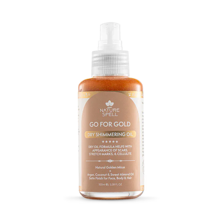Nature Spell Go For Gold Dry Shimmering Oil 100ml