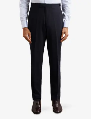 REISS Belmont Slim-Fit Stretch Wool-Blend Trousers detail 3
