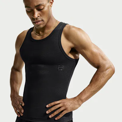 Nike N.A.C. Men's Dri-FIT Ribbed Tank Top - Black/Black in Black/Black – Nike men's and unisex