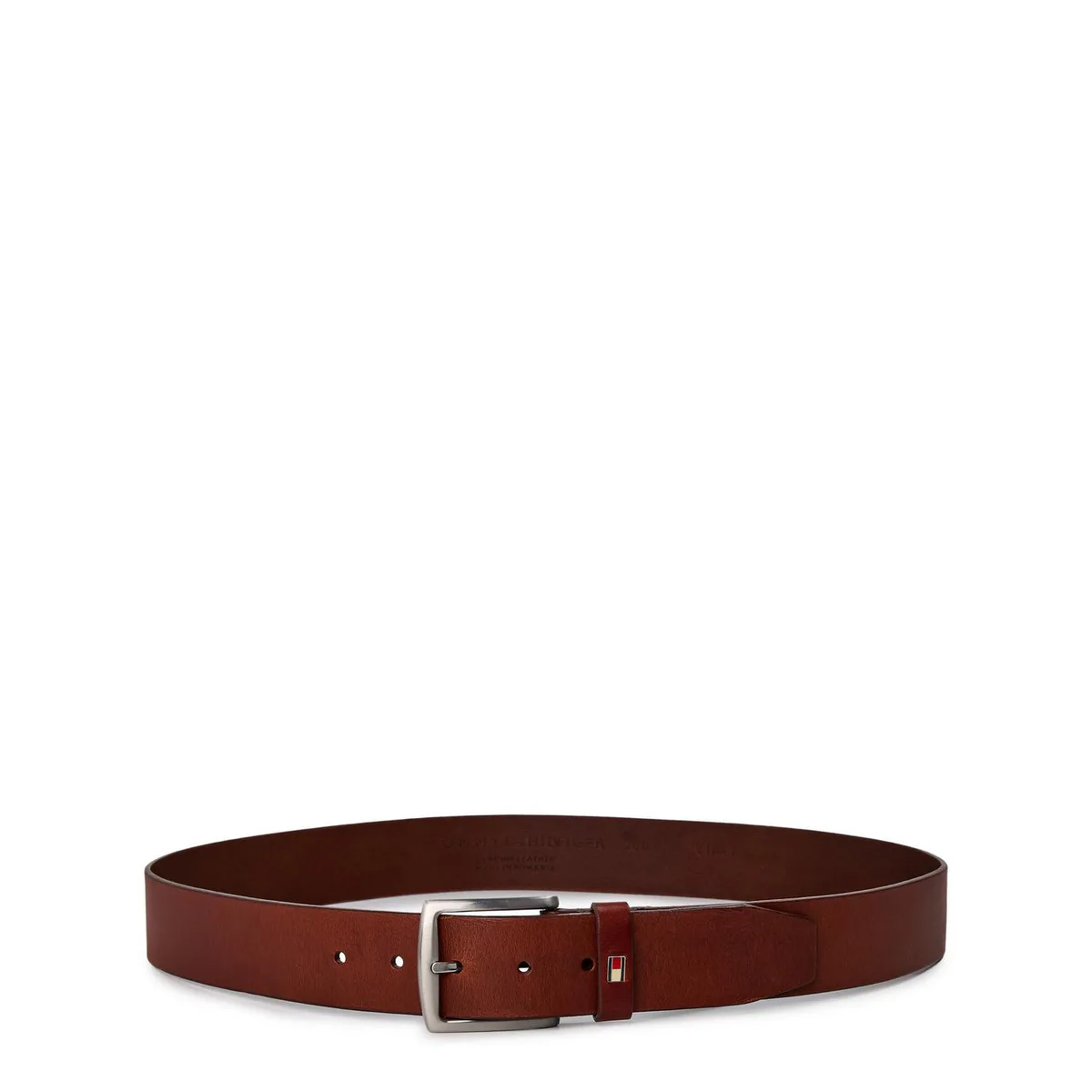 Tommy Hilfiger Denton Leather Belt in Medium Brown – Accessories