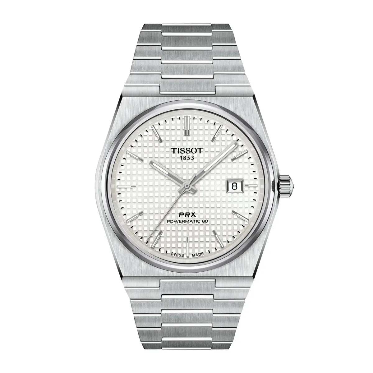 Tissot PRX Automatic 40mm Mens Watch White Mother Of Pearl