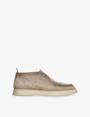 OFFICINE CREATIVE Bones Suede Desert Boots - EUR 44 / 10 UK MEN in TAUPE – Mens | Boots | Desert boots