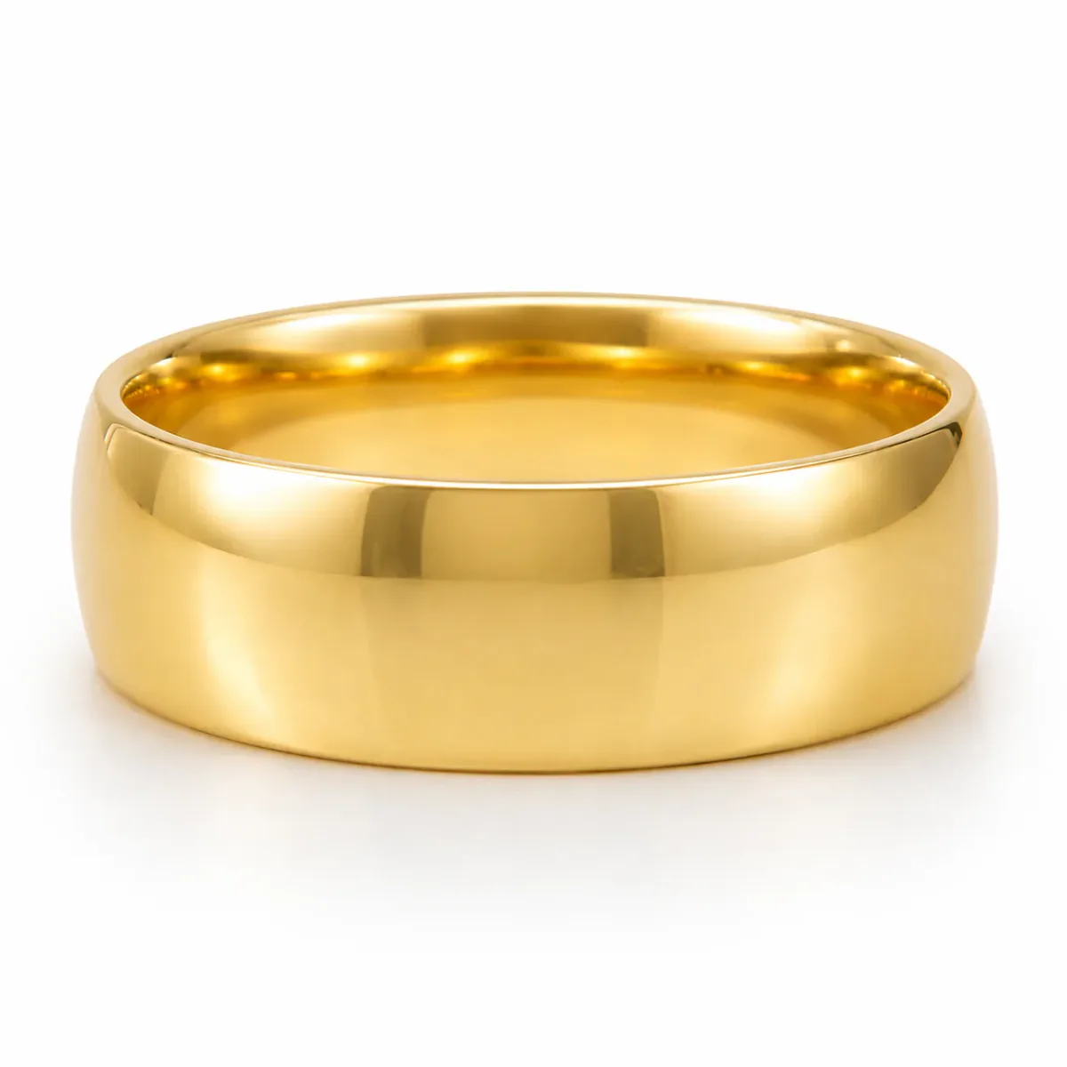 RINA - For Him FACTORY 14K Gold Men's Wedding Band 68814 in Yellow Gold / 8 – Ring