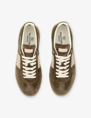 VALENTINO GARAVANI Upvillage Suede Trainers - EUR 45 / 11 UK MEN in MID BROWN, additional product view 2