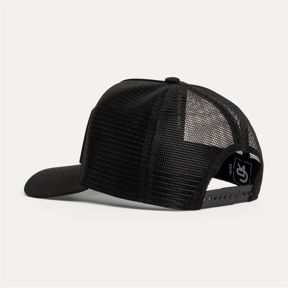 Christian Rose Half Rhinestone Iconic II Plate Trucker Cap detail 3