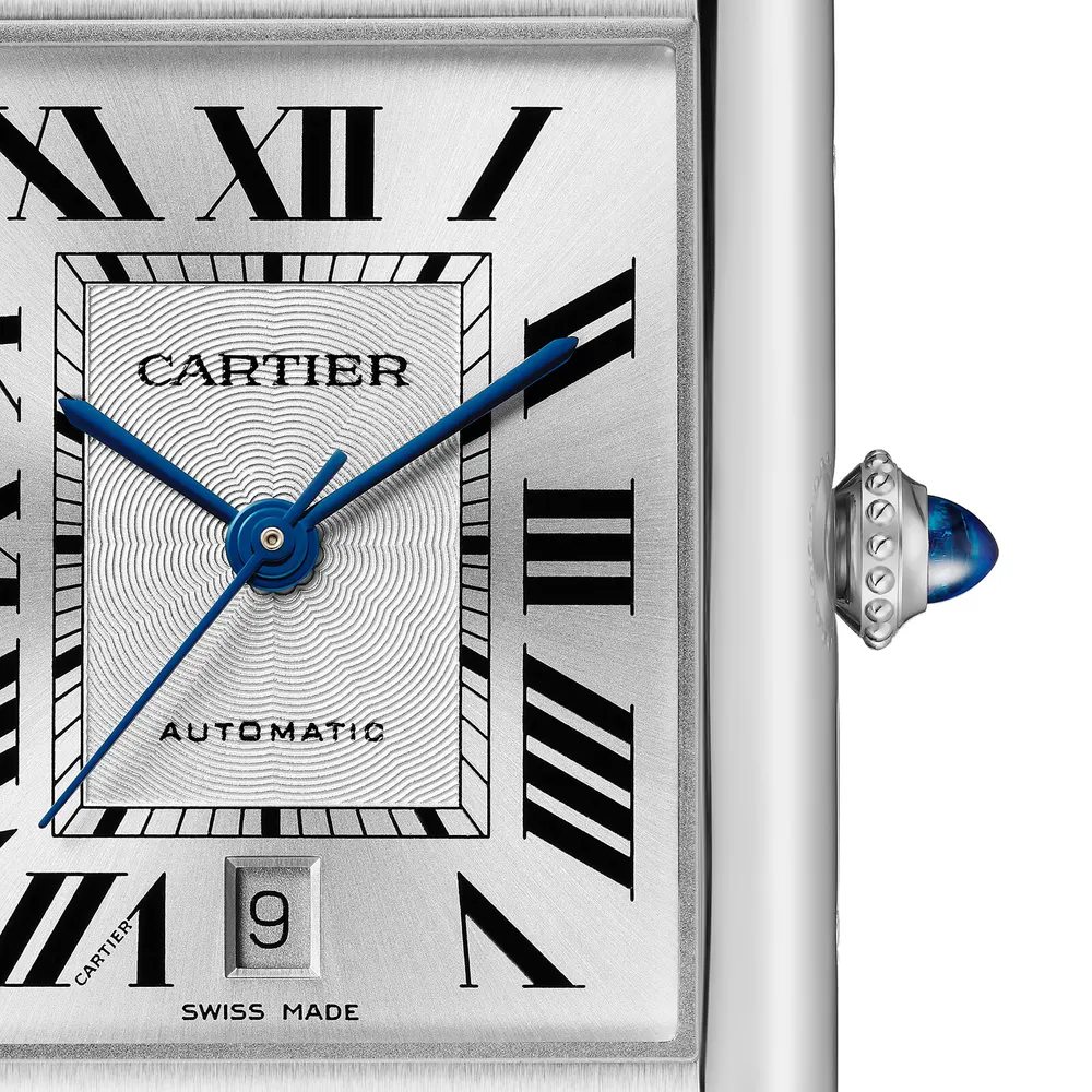 Cartier Tank Must, Extra-Large Model, Automatic Movement, Steel, Leather detail 3