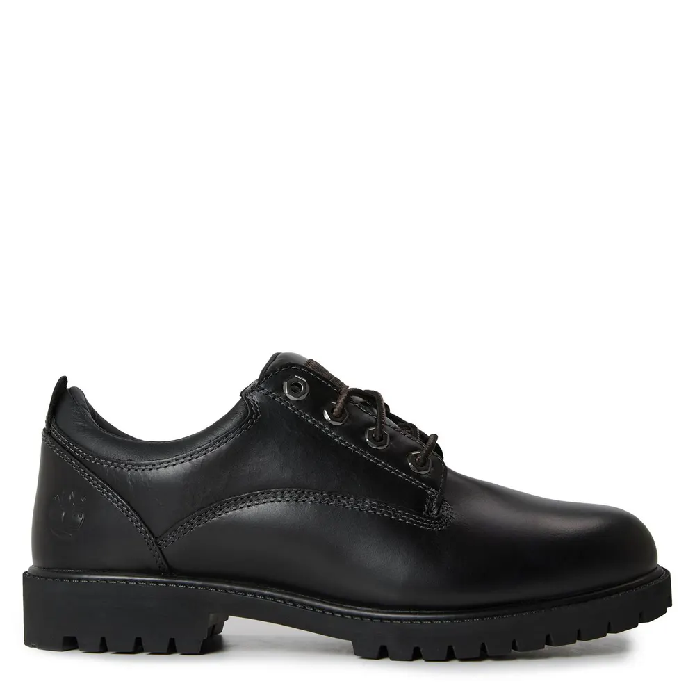Timberland Men's Heritage Leather Brogues in Black Grain – Footwear