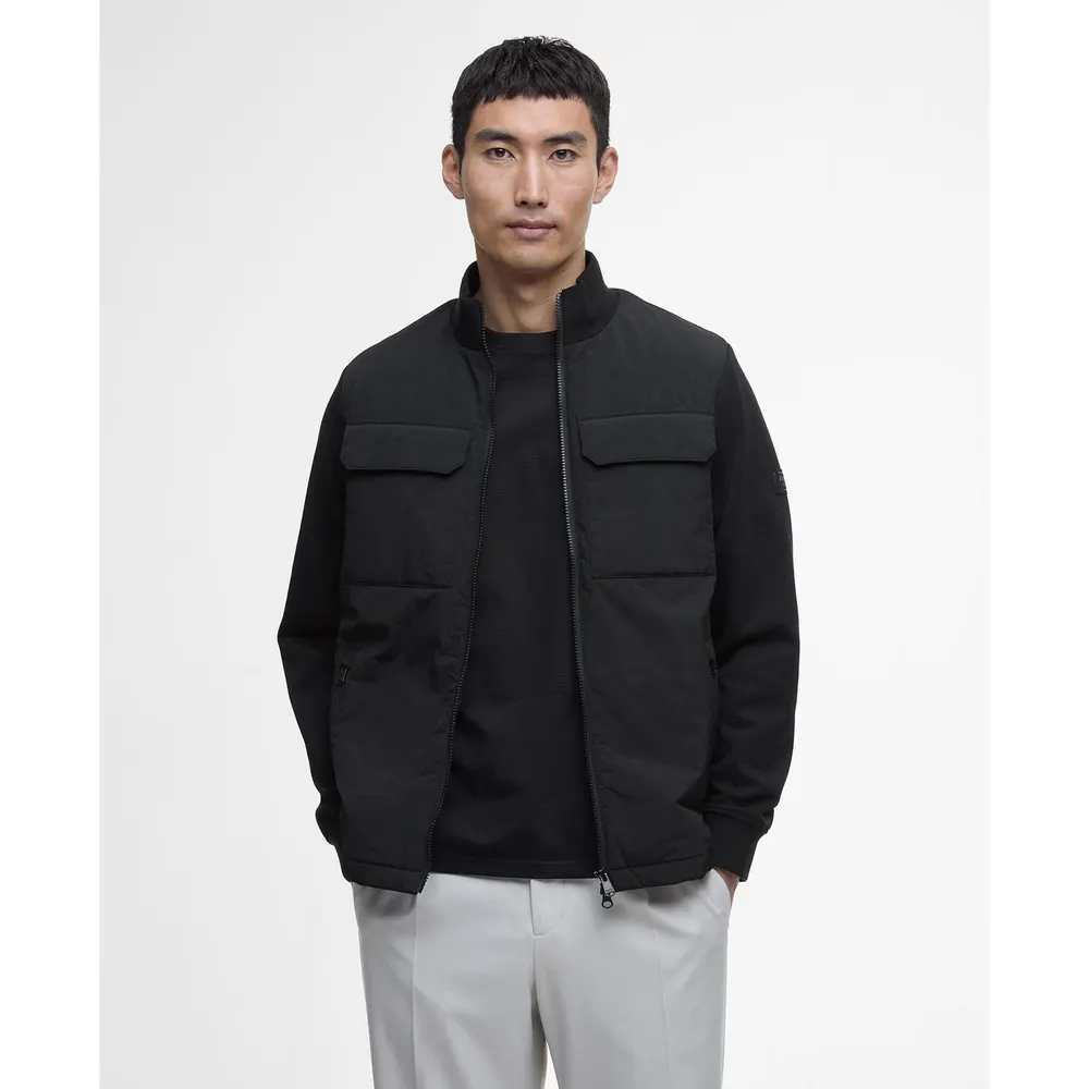 Barbour International Mens Ethan Quilted Sweatshirt detail 2