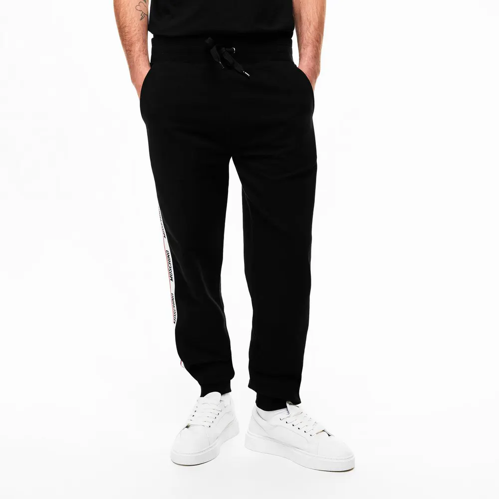 Moschino Men's Tape Closed Hem Fleece Joggers detail 3