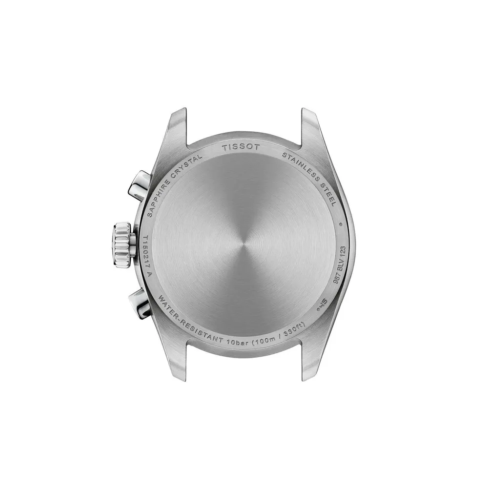 Tissot Men's PR100 Chronograph Watch in Blue/Steel, additional product view 3
