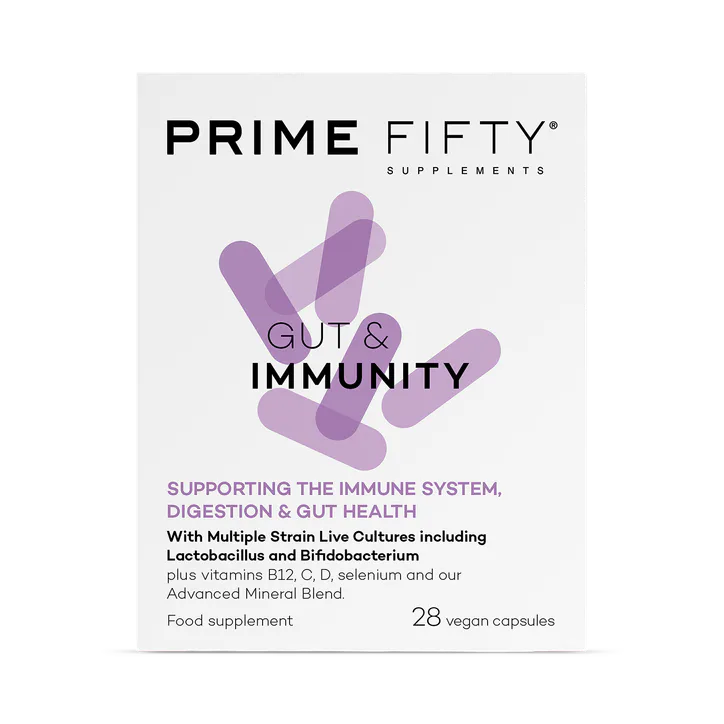 Prime Fifty Gut & Immunity Live Bacteria & Immune Support 28 Capsules