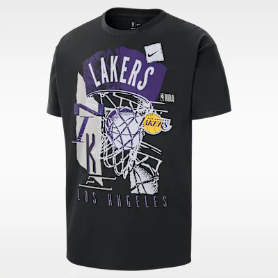 Nike Los Angeles Lakers Courtside Men's Nike NBA Vintage T-Shirt - Black