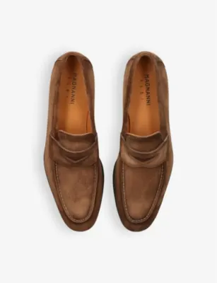 MAGNANNI Diezma suede penny loafers - EUR 40.5 / 6.5 UK MEN in Brown, additional product view 2