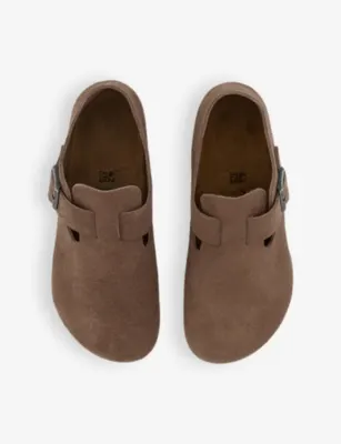 BIRKENSTOCK London raised-heel suede shoes - EUR 43.5 / 9.5 UK MEN in TAUPE, additional product view 2