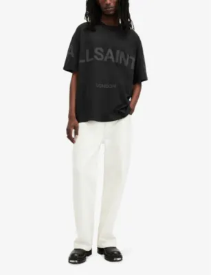 ALLSAINTS Biggy Logo-Print Relaxed-Fit Cotton T-Shirt detail 2