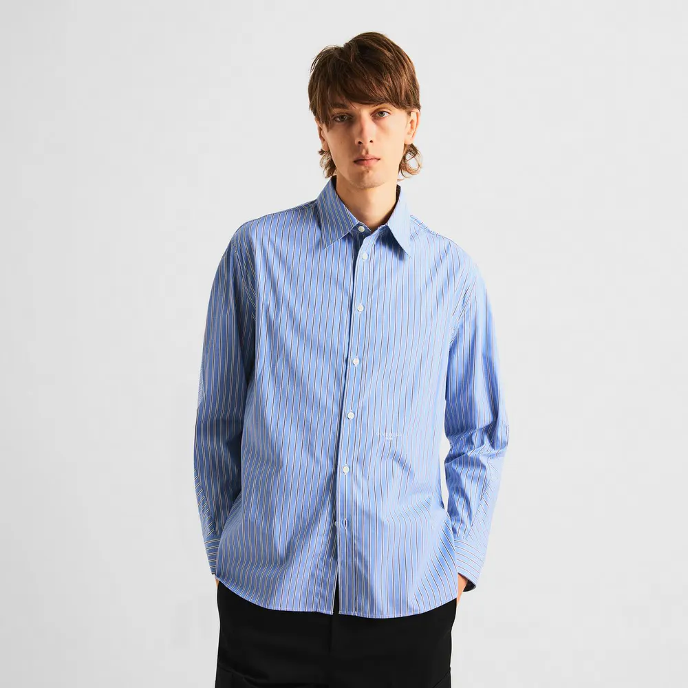 GIVENCHY GIV Stripe Shirt Sn63 in Blue/White, additional product view 3