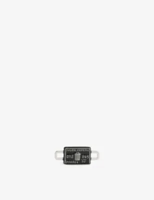 POUBEL Credit Card Sterling-Silver Enamelled Charm