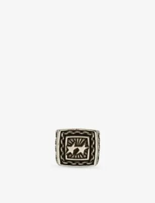 TWOJEYS Family Sterling-Silver Plated Signet Ring - L