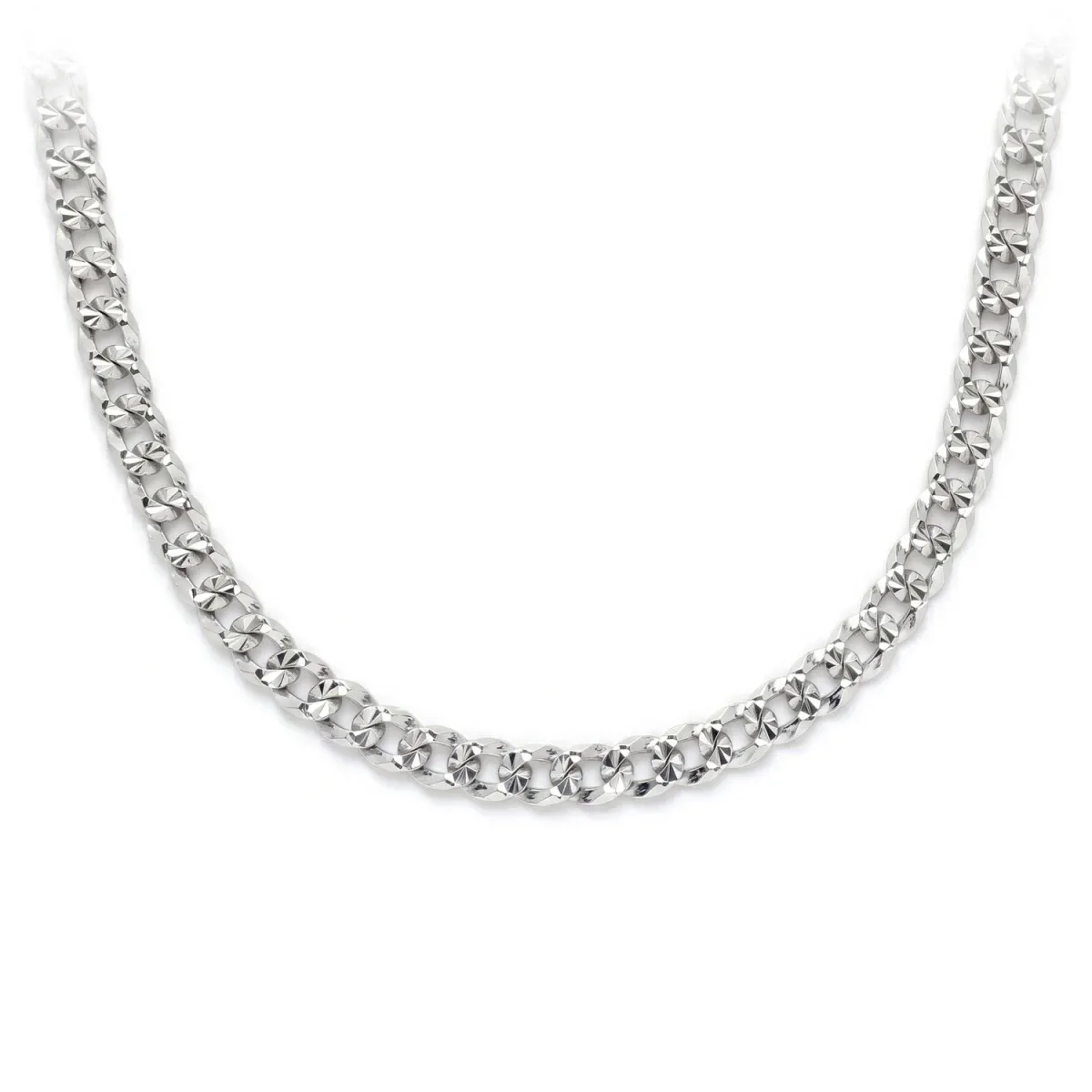 For Him Sterling Silver Flat Curb Chain in 3mm / 925 Sterling Silver / 22" – Chain