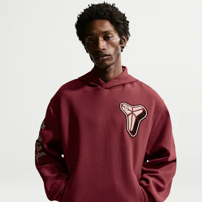 Nike Kobe Men's Dri-FIT Fleece Pullover Basketball Hoodie - Team Red/Coconut Milk in Team Red/Coconut Milk – Nike men's and unisex