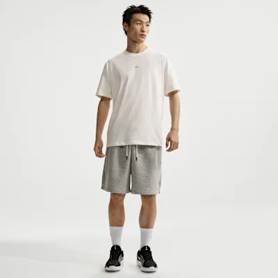 Nike Standard Issue Men's Dri-FIT French Terry Fleece 20.5cm (approx.) Basketball Shorts - Dark Grey Heather/Black