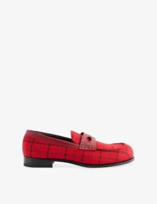 CHRISTIAN LOUBOUTIN Circ Leather and Wool Loafer - EUR 43.5 / 9.5 UK MEN